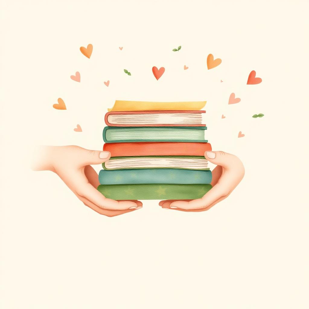 Livros passando de mão em mão